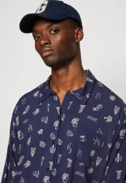 Kaotiko Camisa Atenas Unisex - Button-Down Blouse - Navy -Kaotiko Fashion Shop 85d39ffbc2514c71b1ceb158cea77887