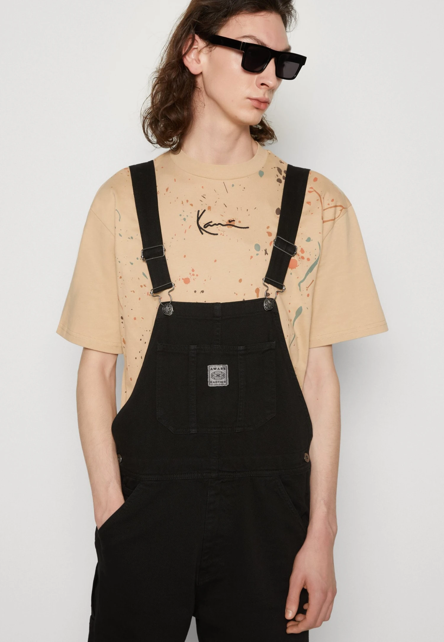 Kaotiko Street Unisex - Dungarees - Denim Black 4 Kaotiko Street Unisex - Dungarees - Denim Black - Image 4
