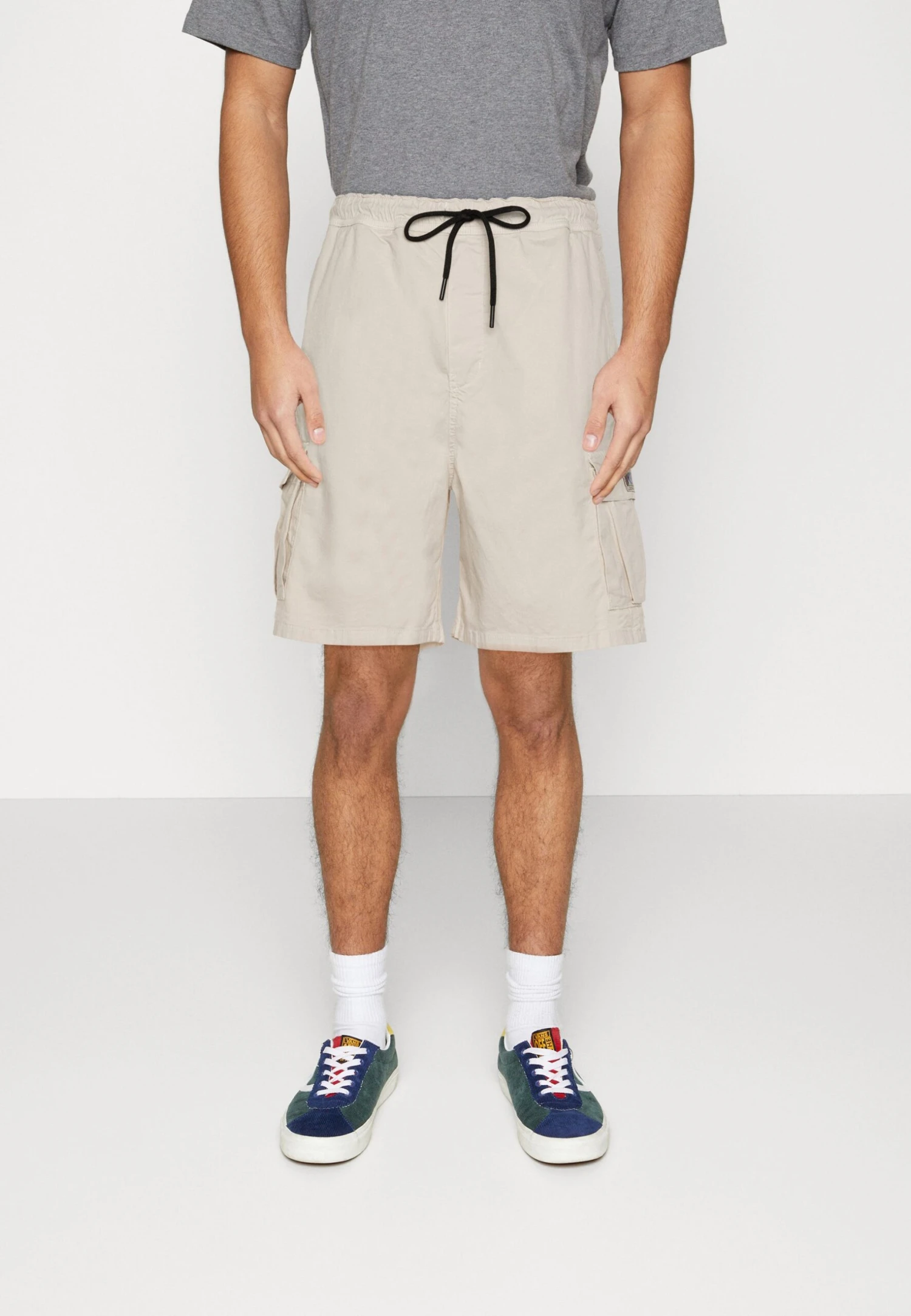 Kaotiko Cargo Moon Unisex - Shorts - Ivory 1 Kaotiko Cargo Moon Unisex - Shorts - Ivory