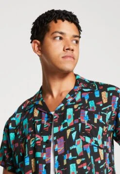 Kaotiko Shirt Bel Air Unisex - Button-Down Blouse - Turquesa -Kaotiko Fashion Shop 8cd734c2a2b946b89cb17b5f800556fa