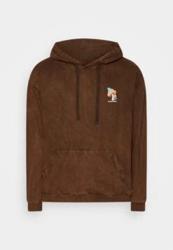 Kaotiko Washed Happy Frog Unisex - Sweatshirt - Brown -Kaotiko Fashion Shop 8d7e677e088a42159c9012777a114606