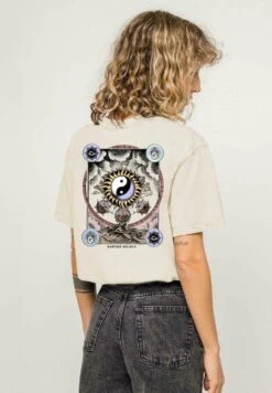 Kaotiko Washed Eclipse - Print T-Shirt - Ivory -Kaotiko Fashion Shop 92199633c93a45efb207eff4064e4fa1