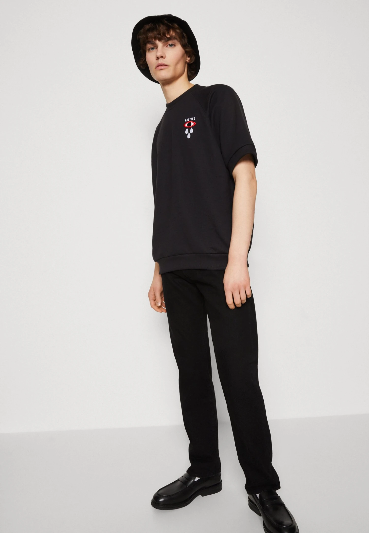 Kaotiko Crew Tear Eye Unisex - Print T-Shirt - Black 4 Kaotiko Crew Tear Eye Unisex - Print T-Shirt - Black - Image 4