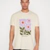 Kaotiko Washed Fleurs - Print T-Shirt - Ivory