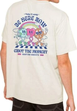 Kaotiko Enjoy The Moment - Print T-Shirt - Beige -Kaotiko Fashion Shop 9525d6352138495d99d72b2f4bb32237