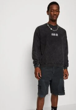 Kaotiko Crew Washed Heron Japan Unisex - Sweatshirt - Black 9 Kaotiko Crew Washed Heron Japan Unisex - Sweatshirt - Black -Kaotiko Fashion Shop 97cb340c6ed348fea5c12c10f2a9ffef