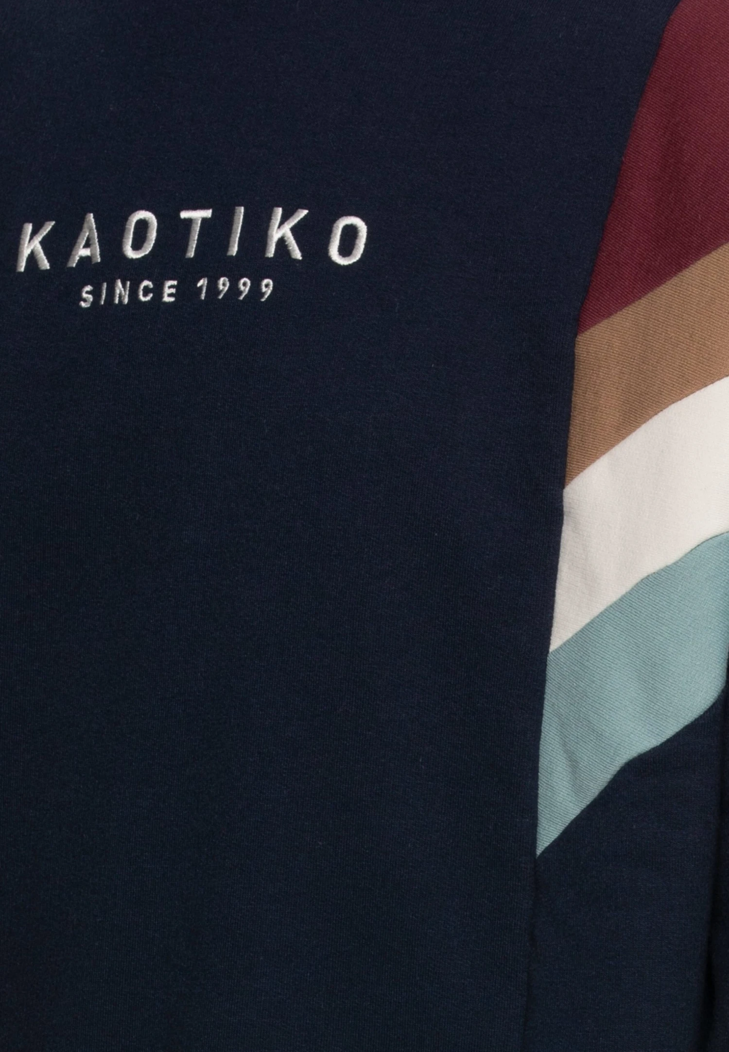 Kaotiko Crew Seattle Unisex - Sweatshirt - Navy/Dark Burgundy/Ivory 3 Kaotiko Crew Seattle Unisex - Sweatshirt - Navy/Dark Burgundy/Ivory - Image 3
