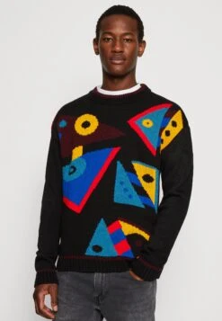 Kaotiko Cubism Unisex - Jumper - Black -Kaotiko Fashion Shop 99e5fe872d1d4a68a540676be7c50019