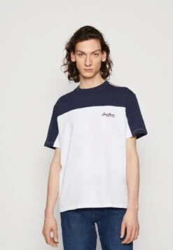 Kaotiko Elmo Unisex - Print T-Shirt - White/Navy/Malva