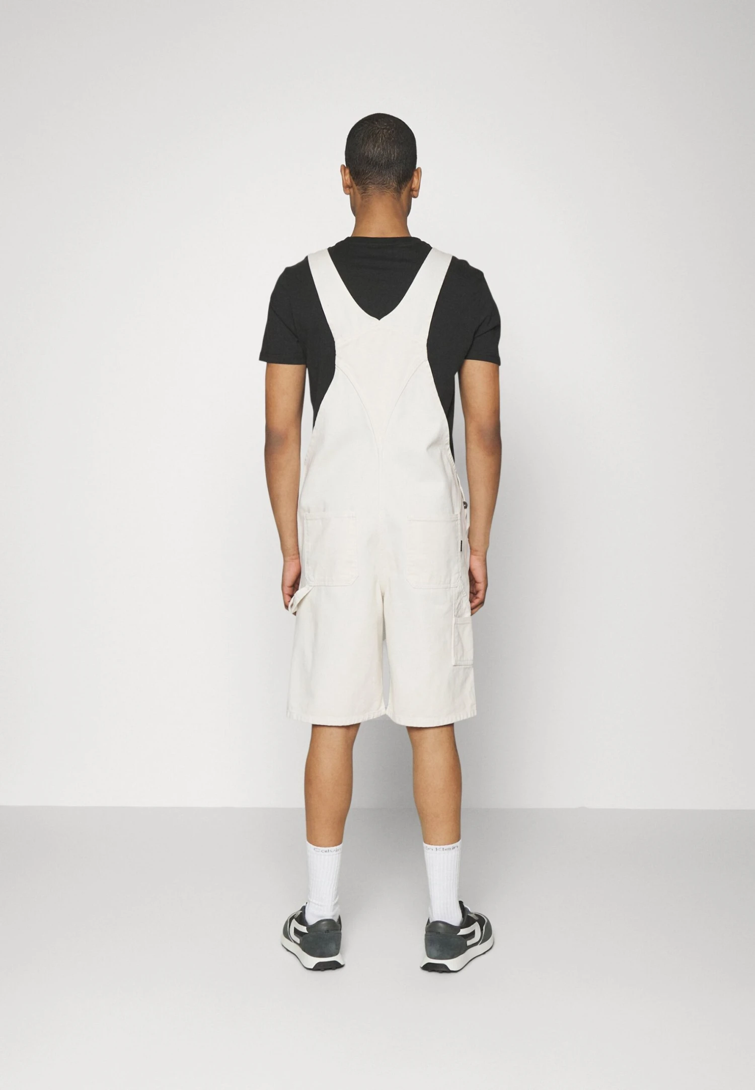 Kaotiko Overall Short Street Unisex - Dungarees - Denim White 3 Kaotiko Overall Short Street Unisex - Dungarees - Denim White - Image 3