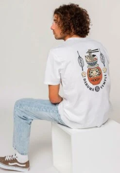 Kaotiko Washed Daruma Temple - Print T-Shirt - Blanco -Kaotiko Fashion Shop a23e73667bbc4ad982184ffaaeaf8aad