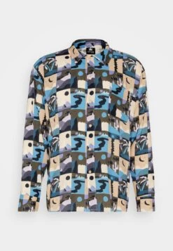 Kaotiko Camisa Tunisia Unisex - Button-Down Blouse - Blue -Kaotiko Fashion Shop a835d5356d04473fa109218c947b820f