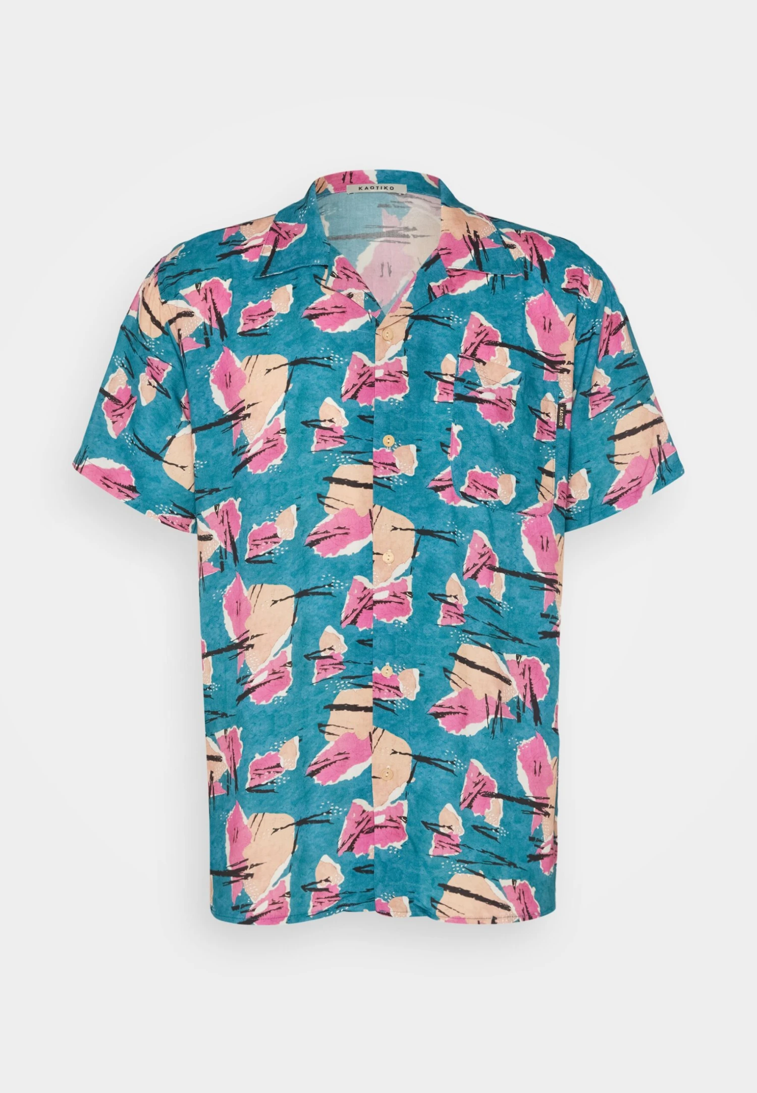 Kaotiko Shirt 80S Unisex - Button-Down Blouse - Turquesa 5 Kaotiko Shirt 80S Unisex - Button-Down Blouse - Turquesa - Image 5
