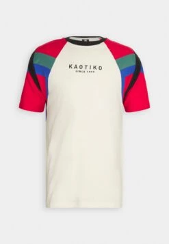 Kaotiko Joss Unisex - Print T-Shirt - Ivory/Red/Heura -Kaotiko Fashion Shop adf9f2020cc14cf2ad843b949fbb07fd
