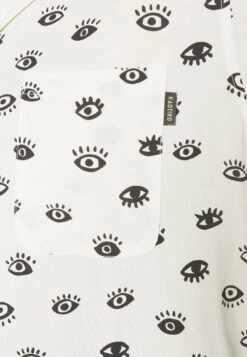 Kaotiko Eyes Unisex - Shirt - Ivory/Black -Kaotiko Fashion Shop b44fbd1fa1cf41f0b8c71814e1601a42
