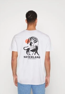 Kaotiko Washed Neverland - Print T-Shirt - White