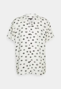 Kaotiko Eyes Unisex - Shirt - Ivory/Black -Kaotiko Fashion Shop bb29a293d4ee4f5f95cf9a4daeaebd9c