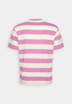 Kaotiko Niall Stripes Unisex - Print T-Shirt - Burgundy/Ivory -Kaotiko Fashion Shop bc67e8c55a04403fa211e697e4733296