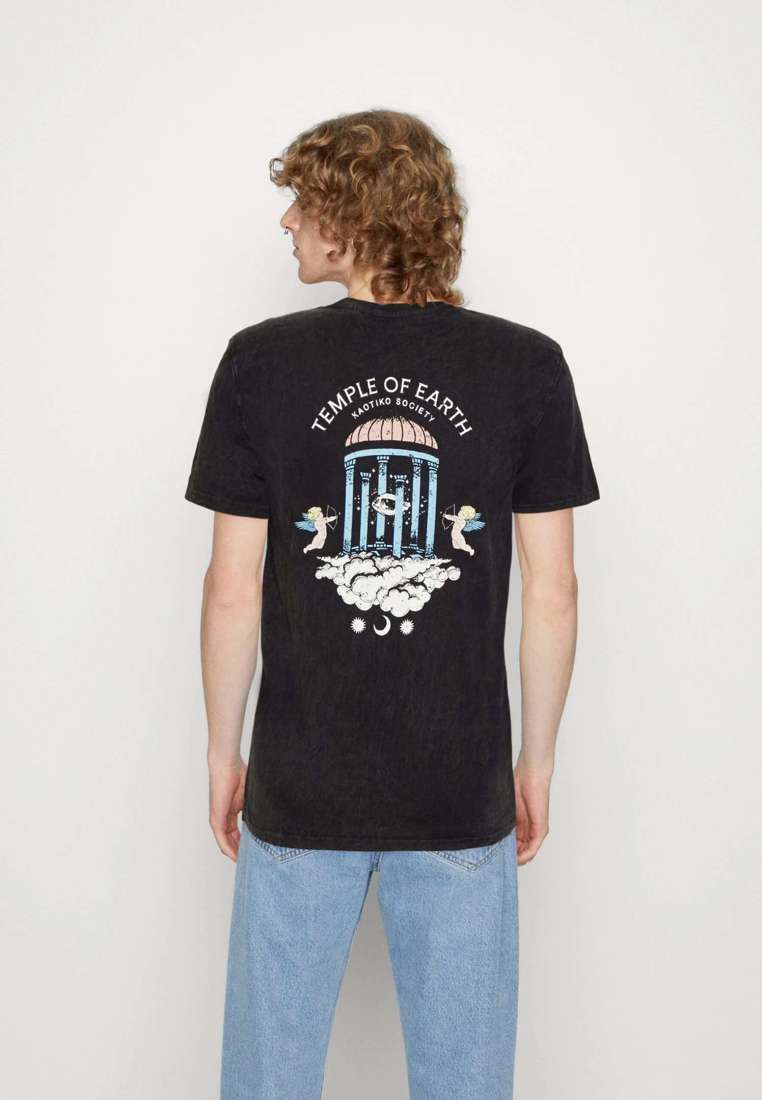 Kaotiko Washed Temple Of Earth Unisex - Print T-Shirt 3 Kaotiko Washed Temple Of Earth Unisex - Print T-Shirt - Image 3