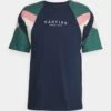 Kaotiko Joss Unisex - Print T-Shirt - Navy/Forest/Fuxia/Ivory