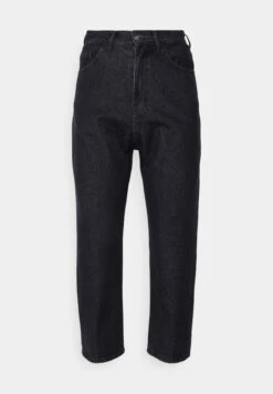 Kaotiko Cropped Unisex - Straight Leg Jeans - Denim Black