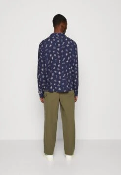 Kaotiko Camisa Atenas Unisex - Button-Down Blouse - Navy -Kaotiko Fashion Shop c6eca2f64b7b46e1b54bc28fafe9e90c