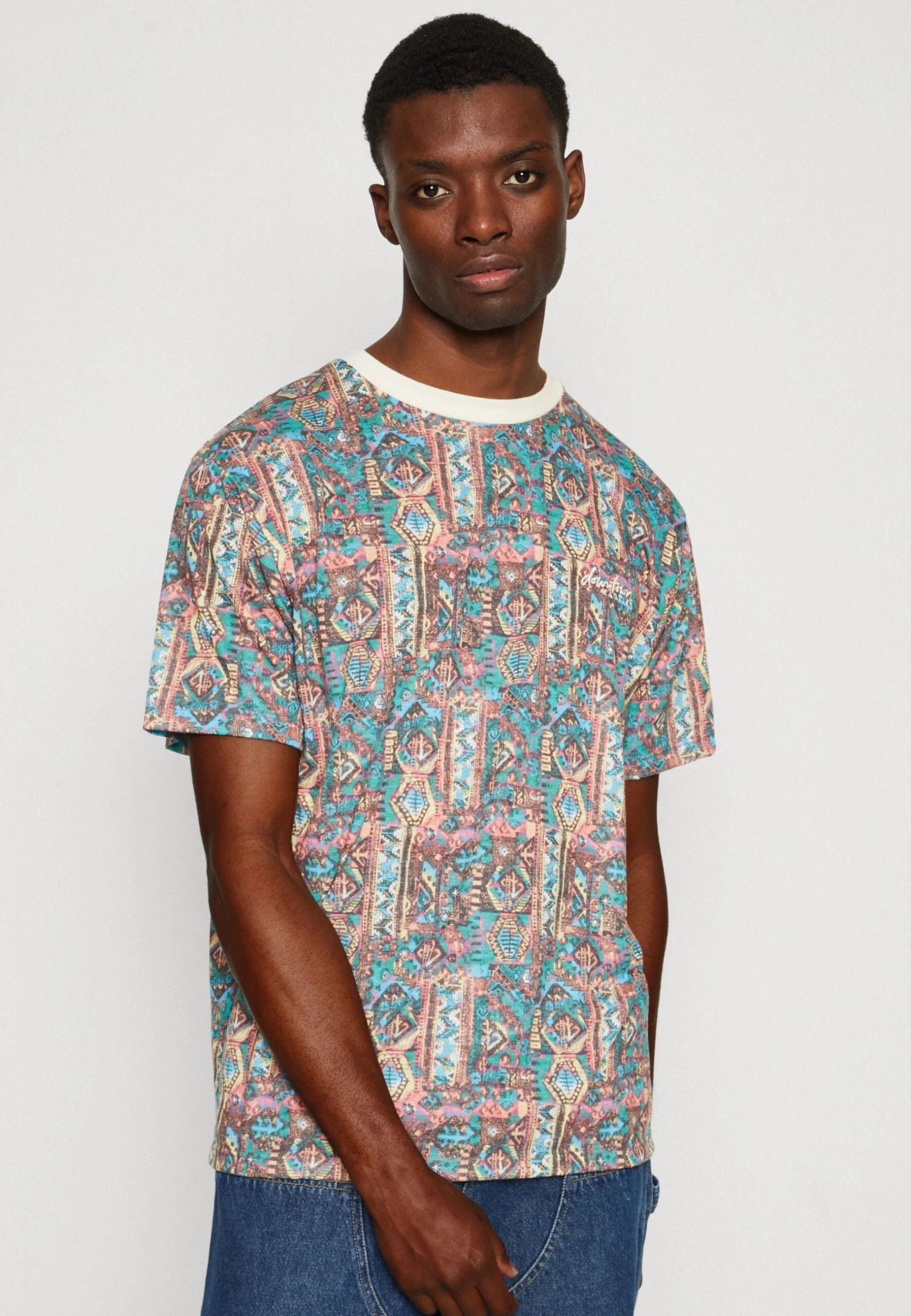 Kaotiko Ethnic Unisex - Print T-Shirt - Green 4 Kaotiko Ethnic Unisex - Print T-Shirt - Green - Image 4