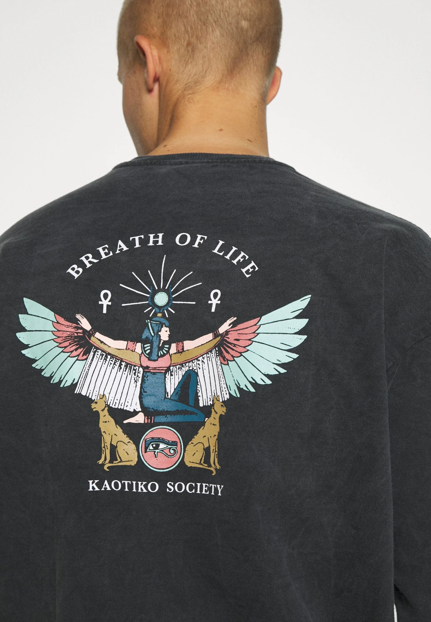 Kaotiko Crew Washed Isis Unisex - Sweatshirt - Black 6 Kaotiko Crew Washed Isis Unisex - Sweatshirt - Black - Image 6