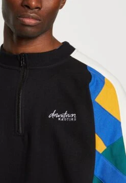 Kaotiko Crew Keoni Unisex - Sweatshirt - Black/Azafran/Royal -Kaotiko Fashion Shop ca8484e97a0c45a999846f13bfb157e1