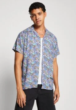 Kaotiko Shirt Basquiat Unisex - Button-Down Blouse - Lila -Kaotiko Fashion Shop ca9c1b2a5a2046e7ba4058757274fab7