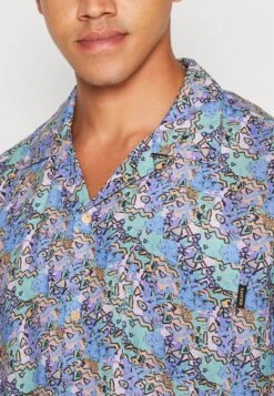 Kaotiko Shirt Basquiat Unisex - Button-Down Blouse - Lila -Kaotiko Fashion Shop cb609ecbe5d44b9287493302d690c42e