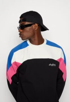 Kaotiko Crew Dru Unisex - Sweatshirt - Ivory/Black/Royal/Fuxia -Kaotiko Fashion Shop ce79c7d5746741fa861651ecb2bee09a