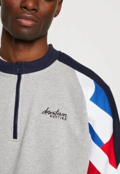 Kaotiko Crew Keoni Unisex - Sweatshirt - Grey/Royal/Red -Kaotiko Fashion Shop ced90e9378514593b9f06a7edae1e1ba