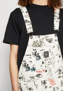 Kaotiko Overall Underground Unisex - Dungarees - Ivory -Kaotiko Fashion Shop cfaaa31a3f8b42d891f3fb3d87df50d3