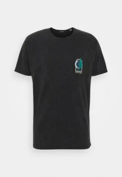 Kaotiko Washed Leopard - Print T-Shirt - Black -Kaotiko Fashion Shop d2c828a478094d07a893a186394d2a77