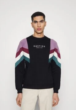 Kaotiko Crew Seattle - Zip-Up Sweatshirt - Black/Purple/Dark Burgundy