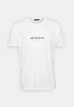 Kaotiko Nevermind Unisex - Print T-Shirt - White