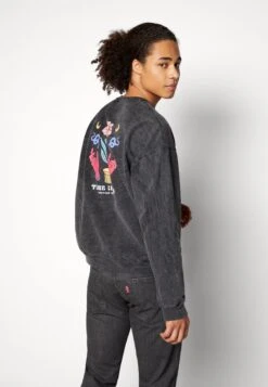 Kaotiko Crew Washed Time Is Now - Sweatshirt - Black -Kaotiko Fashion Shop e17c65bc832e4e8089803c5eb0e044a7