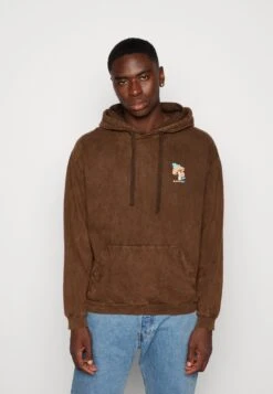 Kaotiko Washed Happy Frog Unisex - Sweatshirt - Brown