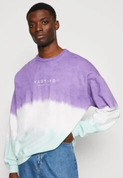 Kaotiko Crew Tie Dye Boone Unisex - Sweatshirt - Purple/Aqua Marine -Kaotiko Fashion Shop f1e93bf050704304baf1a59adc2b6841