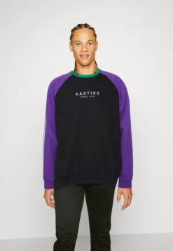 Kaotiko Crew Rang Barin Unisex - Zip-Up Sweatshirt - Black/Purple