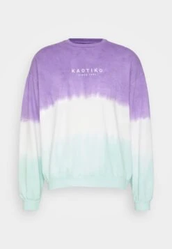 Kaotiko Crew Tie Dye Boone Unisex - Sweatshirt - Purple/Aqua Marine -Kaotiko Fashion Shop f5ef9edcc0b340e5bb5aa386ea842407