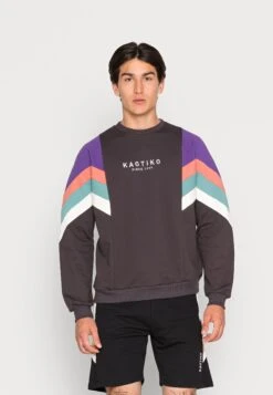 Kaotiko Crew Seattle Unisex - Sweatshirt - Black/Purple/Rouge